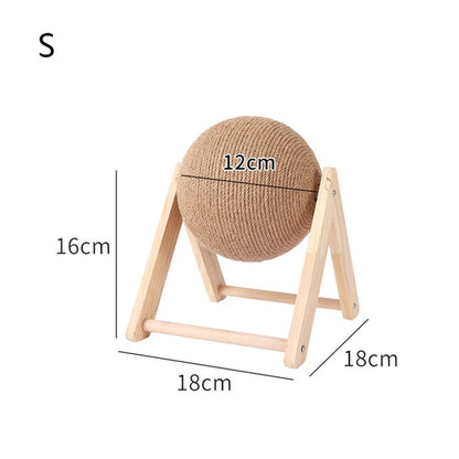 Cat Scratching Ball Toy Kitten Sisal Rope Ball Board Grinding Paws Cats Scratcher Wear-Resistant Pet Furniture Supplies